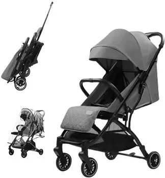 ZOOBLY baby original соответствует SG от 1 месяца до 36 месяцев коляска типа B, детская, легкая, компактная, складная, откидывающаяся, подарок, продукт, серый
