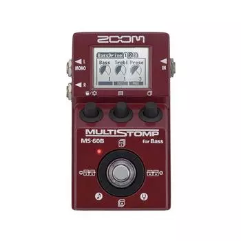 ZOOM Amazing для баса мульти-стомп MS-60B бордовый
