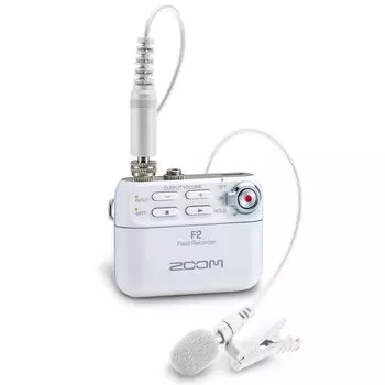 ZOOM Zoom Field Recorder Маленький и легкий 32-битный Float-совместимый F2/W Белый, Размер,