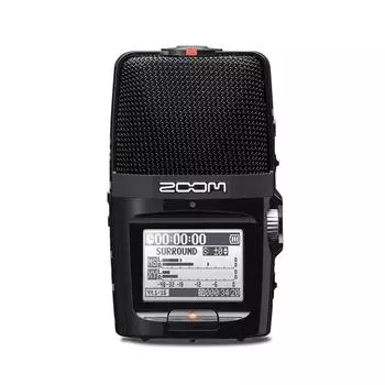 ZOOM Zoom H2n Handy Recorder Black USB-микрофон MS стереомикрофон, оснащенный XY стереомикрофоном Линейный рекордер Skype ASMR PCM/IC чёрный