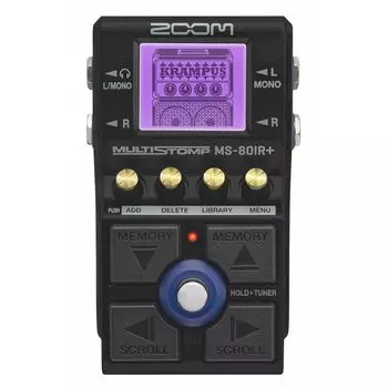 ZOOM zoom MS-80IR+ многофункциональная педаль черного цвета Встроенные 23 типа моделей гитарных усилителей Симулятор усилителя и кабинета