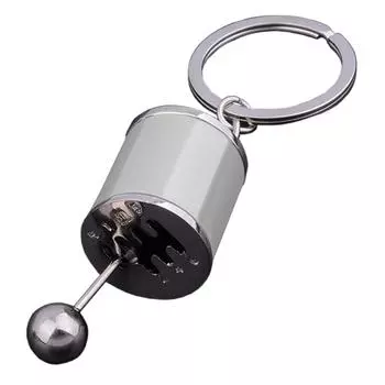 ZooooM ZM-KEY7620-SV Shift Lever Design Key Chain Manual Gear Change Stylish Men s Ring Cool