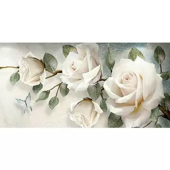 ZOOYA DIY 3D Алмазная картина Цветы Алмазная вышивка Белая роза Крест Стежок Главная Декор