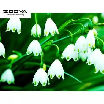 ЗООЯ DIY 3D Алмазная картина Цветы Вышивка Крестом Ремесло Стежок Домашний декор