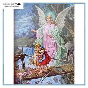 ЗООЯ DIY 3D Алмазный Ангел-Хранитель Вышивка Крестом Ремесло Стежок Домашний Декор