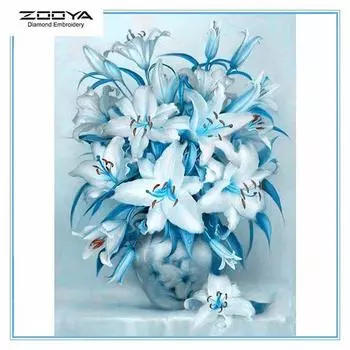 ZOOYA DIY 5D Полный дрель Алмазная картина Нарцисс Вышивка Крестом Мозаика Домашний Декор Подарок