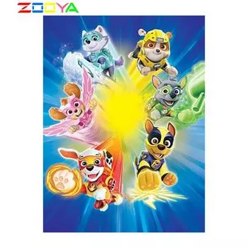 ZOOYA Full Drill 3D DIY Алмазная картина Мультфильм Алмазная вышивка Аниме Картина Стразы Домашний декор