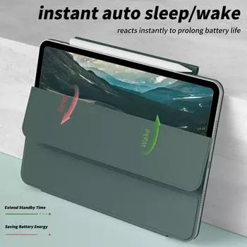 ZOYU для iPad 10 10.9 2025 Pro 11 12.9 дюймов Магнитный чехол, для iPad Air4/5 10.9 Mini 6 8.3 дюймов с магнитной съемной крышкой iPad Mini 6 8.3 2021 светло-синий