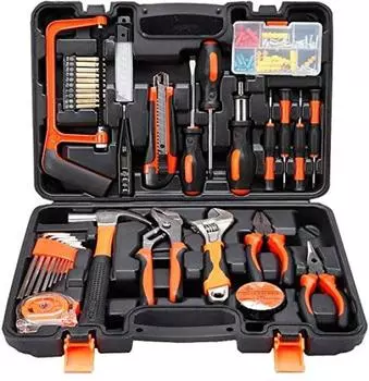 ZOYUBS Tool Home Tool Work Tool Garage Tool Tool For Home Home 100 Pieces Set, Set, Set, Set, Kit, Repair, Work, Плотницкие работы, Техническое обслуживание, чёрный