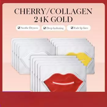 ZOZU Коллагеновая увлажняющая и питательная маска для губ Еженедельная увлажняющая и питательная маска для губ collagen