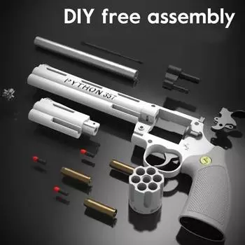 ZP5 Револьвер Мягкая Пуля Пистолет 357 Имитация Выброса Игрушечный Пистолет Взрослый Мальчик Ребенок Мягкая Пуля Игрушечный Пистолет Модель Оружия