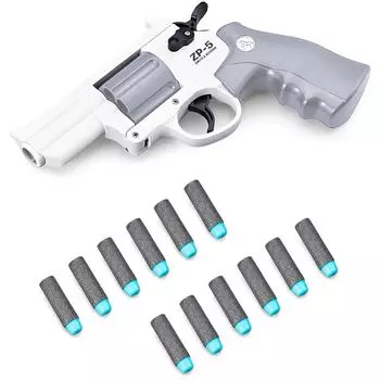 ZP5 Револьвер Пистолет Пусковая установка Игры Стрелялки Подарки Для Детей Мальчиков Безопасный Игрушечный Пистолет