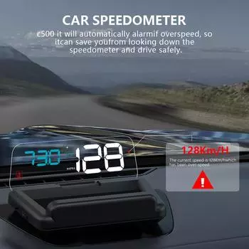 ZQKJ C500 HUD Car OBD2 Head Up Display Спидометр Проектор EOBD Автомобильный Цифровой Бортовой Компьютер Датчики Температуры Воды