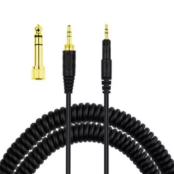 ZS0088 для Audio-Technica ATH-M50X / ATH-M40X Spring Headset Audio Cable, Длина кабеля: 1,4м-3м