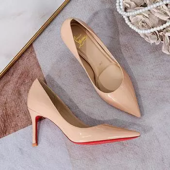 ZS333 Huizhou high heels fashion thin heels high temperament nude light mouth pointed single shoes women 31