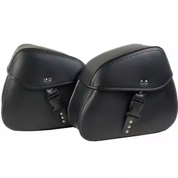 ZSADZS Мотоциклетная Американская Боковая Сумка Большая Вместимость Хранения Роскошный Продукт Сумка Для Инструментов Дорожная Туристическая Кожаная Сумка Водонепроницаемая Кожа Набор из 2 (Черный-B)