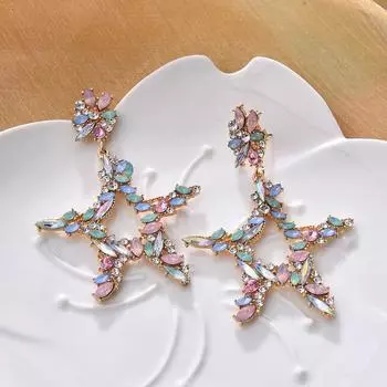 Ztech New Pink Series Crystal Beads Tassel Earrings for Women Girls Элегантные милые/романтичные корейские стильные ювелирные изделия Brincos