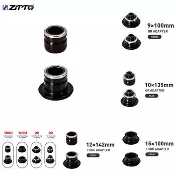 ZTTO 1 пара MTB велосипеда QR THRU преобразователь передней/задней ступицы для Koozer XM490 480 470 THRU Front