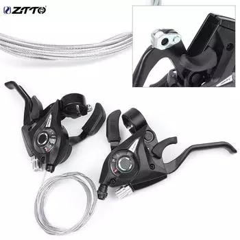 ZTTO 1 пара тросов переключения передач дискового тормоза 3x7 21 скоростной переключатель передач для велосипеда