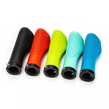 ZTTO Ручки для велосипедного руля, резиновые ручки для велосипеда с противоскользящим покрытием, алюминиевые эргономичные ручки с фиксатором желто-зеленый