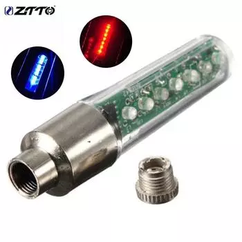 ZTTO светодиодная велосипедная лампа с английскими буквами, шина, колесо, клапан, вспышка, неоновая лампа красный