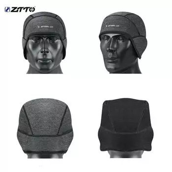 ZTTO унисекс зимний шлем с подкладкой ветрозащитный велосипедный череп термошапка для езды на велосипеде чёрный