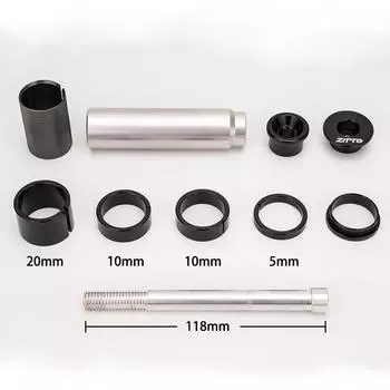 ZTTO Велосипедный вынос выноса Велосипедная вилка Удлинитель выноса руля Адаптер для поднятия головы на 28,6 мм(11/8 чёрный