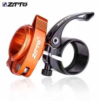 ZTTO зажим для подседельного штыря велосипеда, быстросъемный воротник подседельного штыря из алюминиевого сплава 39,8 мм/40,8 мм для складных велосипедов 40.8mm чёрный