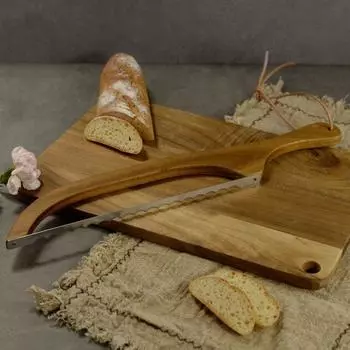 Зубчатые ножи для хлеба смычковые ножи смычковый дизайн Fiddle Bow Slicer Зубчатый резак для хлеба Домашний хлеб хаки