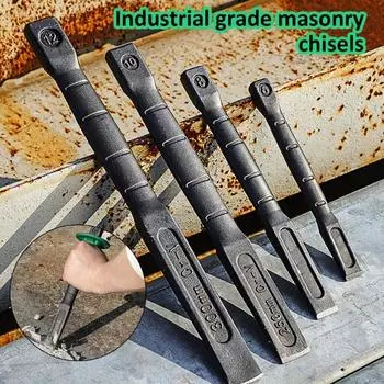 Зубила Бетонный инструмент Головки зубил Цементы Камнекольные станки Ванадиевая сталь Каменные зубила Плоская лопата Обработка 6 inches