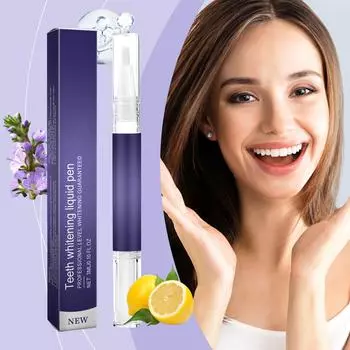 Зубная гелевая ручка отбеливание удаление пятен чистка зубов уход за полостью рта свежее дыхание 3 мл One size фиолетовый