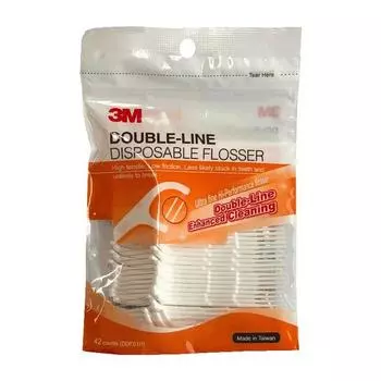 Зубная нить 3M Double Line, 1 шт., 42 шт.