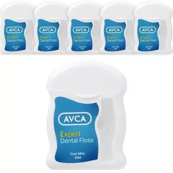 Зубная нить Abka Expert Cool Mint 50 м, 1 шт., 6 шт.