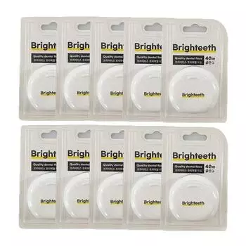 Зубная нить ABM грубая, без запаха 40 м, 1 шт., 10 шт.