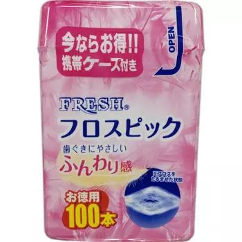 Зубная нить Dental Pro Fresh Floss Picks 100P Уход за зубами (межзубные очистители) Зубная нить