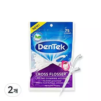 Зубная нить Dentech Cross, 75 уп., 2 шт.
