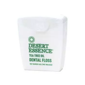 Зубная нить Desert Essence с маслом чайного дерева 45,7 м, 1 шт., 1 шт.