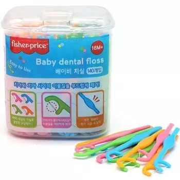 Зубная нить Fisher Price Baby, 1 упаковка, 140 шт.