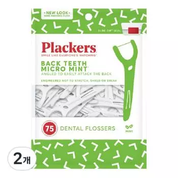 Зубная нить Flackers Bagteeth Micro Mint, 75 упаковок, 2 шт.