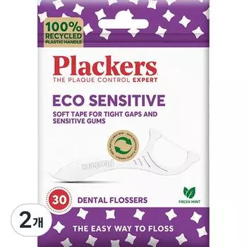 Зубная нить Flackers Eco Sensitive, 2 шт., 30 шт.