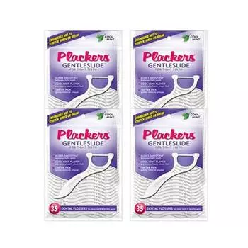Зубная нить Flackers Gentle Slide, 4 шт., 35 шт.