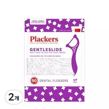 Зубная нить Flackers Gentle Slide Y-типа, 90 шт., 2 шт.