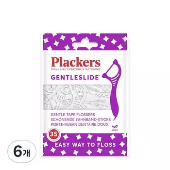 Зубная нить Flackers Gentle Slide Y-типа, 35 шт., 6 шт.