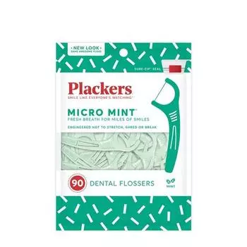 Зубная нить Flackers Micro Mint, 90 шт., 1 шт.