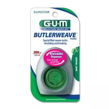 Зубная нить Gum Butler Weave 183 м, 1 шт., 1 шт.