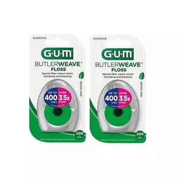 Зубная нить Gum Weave Mint Wax 1840, 2 упаковки, 1 упаковка