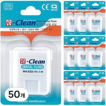 Зубная нить Iclean воскового типа 50,3 м, 1 упаковка, 50 шт.