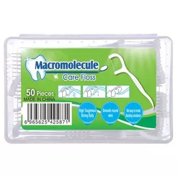 Зубная нить LifeQualup Case, 50 шт., 1 шт.