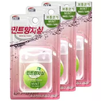 Зубная нить NTB со вкусом мяты, 1 шт., 3 шт.