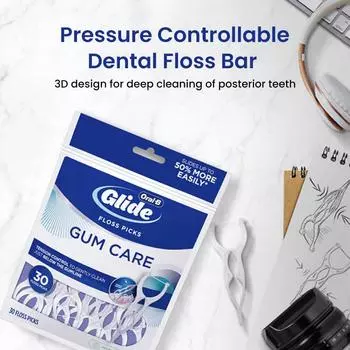 Зубная нить Oral B Professional, 30 шт., упаковка по 1 шт. белый